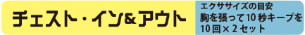 チェストイン・アウト