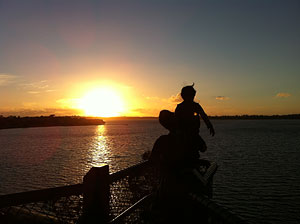 ackie 「sunset with daddy」