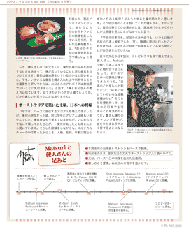 日本と変わらない味をパースで　日本料理の魅力を伝える「Matsuri」